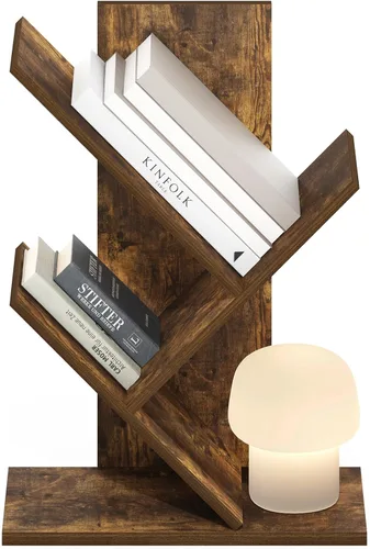 Vista 223 de Furinno - Estantería de cubos de 5 niveles serie Luder para libros y almacenamiento, color roble francés