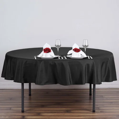 Efavormart - Mantel redondo, 90 pulgadas, resistente a las manchas y a las arrugas, lavable, mantel decorativo de tela de poliéster para banquetes
