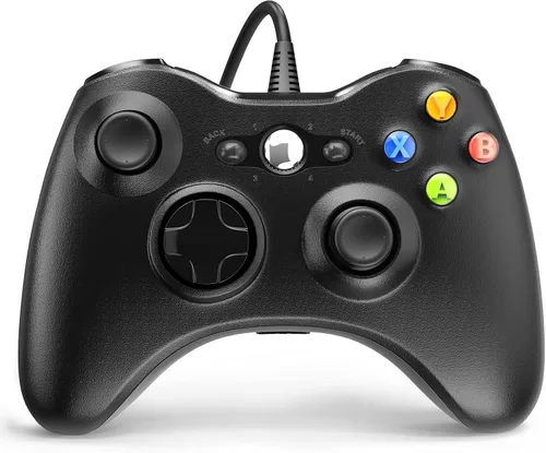 YAEYE Wired Controller for Xbox 360 Game Controller for 360 with Dual-Vibration Turbo Compatible with Xbox 360360 Slim and PC Windows 781011