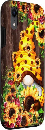 Vista 3 de Funda para iPhone XR con diseño de girasol amarillo para mujer, diseño de flores de verano