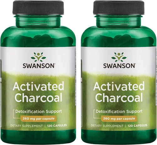 Vista 8 de Carbón activo 0,009 oz, 120 cápsulas de Swanson Premium, LAAM_B0047TP6D6, 1