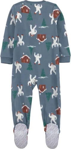 Vista 17 de Simple Joys by Carter's Pijamas de forro polar con pies de ajuste holgado y resistentes a las llamas para bebés varones Zorro azul/cocodrilo