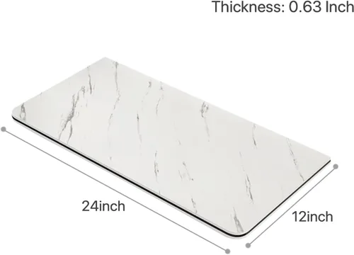Vista 8 de Escritorio para montar en la pared, mesa plegable plegable de madera resistente, con patrón de mármol, escritorio pequeño para computadora de 0.63