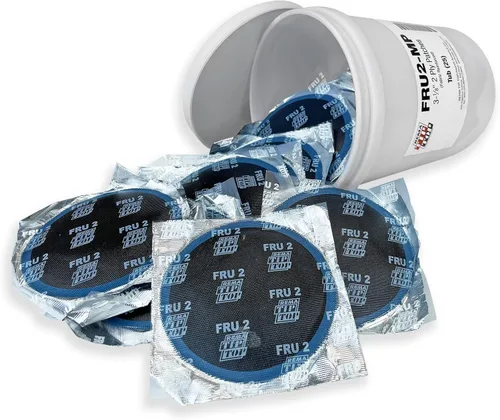 Vista 2 de Rema Tip Top FRU2-MP - Cubo de 25 parches de tela reforzada de 3-1/4 pulgadas - 2 capas