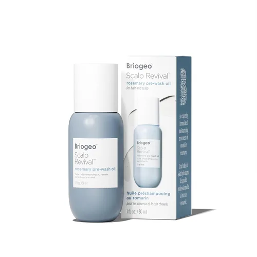 Briogeo Scalp Revival Rosemary Pre-Wash Oil | Moisturizing Scalp Treatment for Dry, Flaky, or Itchy Scalp | Strengthens Hair & Soothes Scalp | Vegan