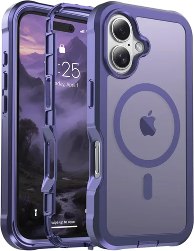 Vista 115 de jaroco - Funda magnética compatible con MagSafe para iPhone 11 de 6.1 pulgadas; protección de grado militar contra caídas, de doble capa, Blanco
