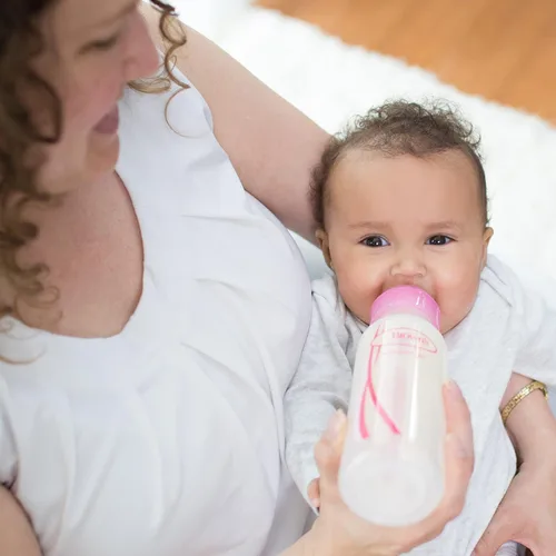 Vista 6 de Dr. Brown's Biberones anticólicos Natural Flow - Rosa - 8oz - Paquete de 6