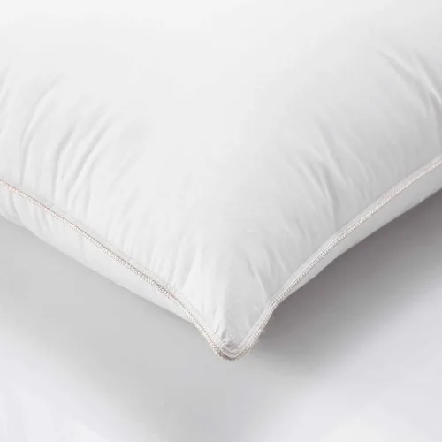 Vista 3 de EGYPTIAN BEDDING Almohada de plumón de ganso, 800 hilos, algodón egipcio, firme, tamaño estándar, juego de 2