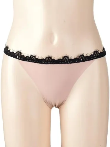 Vista 3 de Zoeneed Tangas de algodón para mujer, tangas elásticas con espalda en T, tangas de tiro bajo