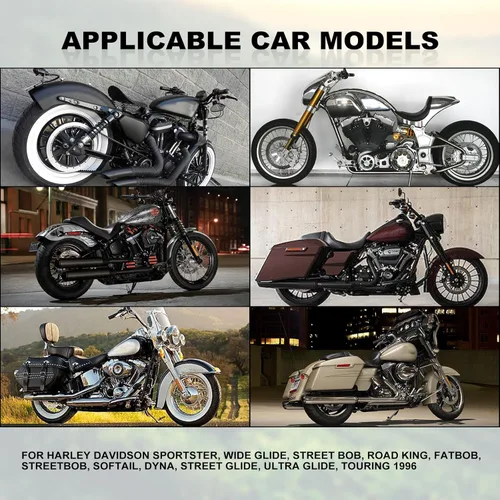 Vista 7 de Piezas de modificación de motocicleta Harley Davidson - Tornillo de asiento de acero, tornillo de aleación de aluminio (negro)