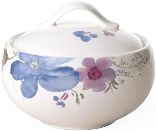 Vista 5 de Villeroy & Boch Mariefleur Crema básica, 10 onzas, porcelana premium, blanco/multicolor
