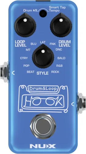 Vista 2 de NUX NDL-3 HOOK Drum & Loop Mini Looper Pedal, grabación de 6 minutos, overdubs ilimitados, teléfonos de 1/8 pulgadas para práctica silenciosa