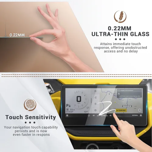 Vista 2 de Protector de pantalla compatible con Can Am HD11 Defender 2027 2026 para accesorios Can Am Defender HD11 2026, compatible con Can-Am Spyder