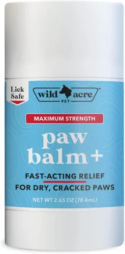 Wild Acre Bálsamo de patas de máxima resistencia para perros, protector de patas para todo tipo de clima, para nieve, arena, pavimento, productos
