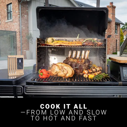 Vista 5 de MEATER Pro XL: Termómetro inteligente inalámbrico para carne 4 sondas multisensoriales Bluetooth y WiFi Resistencia al calor de 538°C