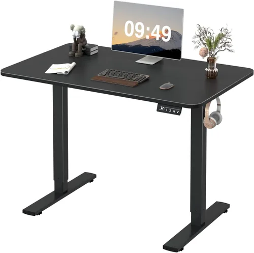 Vista 8 de Furmax Escritorio de Pie de Altura Ajustable Eléctrico Grande de 55 x 24 Pulgadas Escritorio de Sentarse y Pararse Escritorio de Computadora