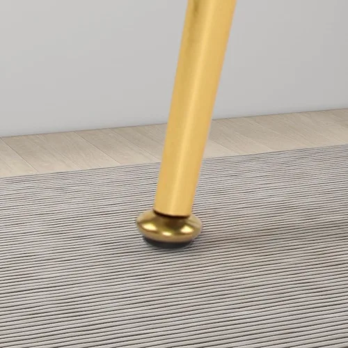 Vista 5 de NOBPEINT Mesa auxiliar redonda de madera moderna, mesa auxiliar de 28 pulgadas con 3 patas de metal (gris)