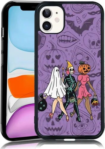 Funda de teléfono de Halloween para mujer, diseño de fantasma, para iPhone 11, TPU a prueba de golpes, funda protectora para iPhone, globo ocular