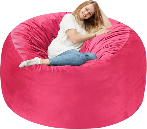 Vista 316 de de 3 pies con relleno de espuma viscoelástica, puf grandes, sofá suave con funda de terciopelo holandés, 36 x 36 x 24 pulgadas (morado)