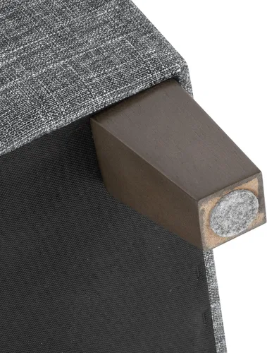 Vista 128 de HomePop Decoración para el hogar K7646-A877 Otomana tapizada moderna rectangular de almacenamiento Otomana con tapa con bisagras