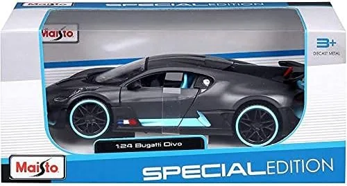 Vista 6 de Maisto Tech Bugatti Divo Gris Oscuro 1/24 Diecast Modelo Auto