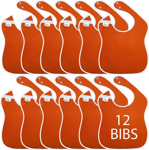 Vista 8 de Baberos grandes impermeables para exteriores, colección de 4 unidades, 12 unidades, 48