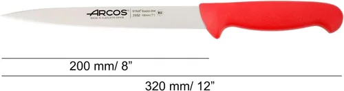 Vista 2 de Arcos Cuchillo de filete de acero inoxidable nitrum de 7 pulgadas. Mango ergonómico de polipropileno y hoja de 7.480 in. Cuchillo afilado
