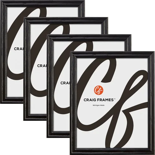 Vista 4 de Craig Frames 200ASH105 - Portarretratos (4 x 6 pulgadas), color marrón natural, juego de 4