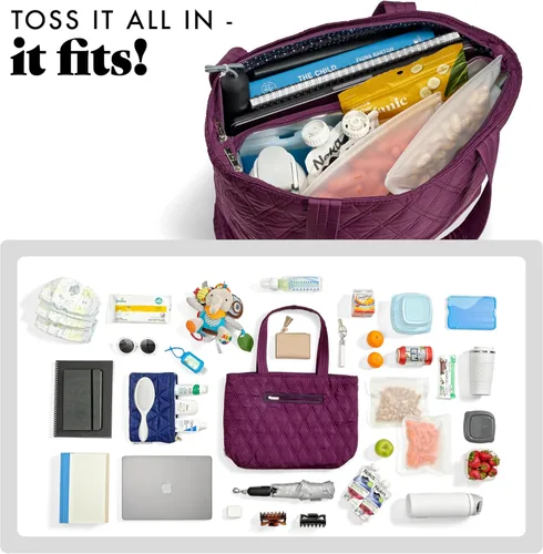 Vista 4 de Fit & Fresh Bolsa aislante 2 en 1 para almuerzo y viaje