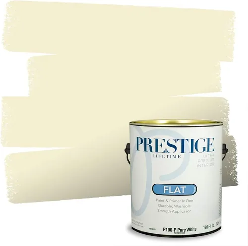 Vista 275 de PRESTIGE Pinturas de pintura interior e imprimación en uno, 1 galón, cáscara de huevo, combinación comparable de Benjamin Moore* Royal Silk*