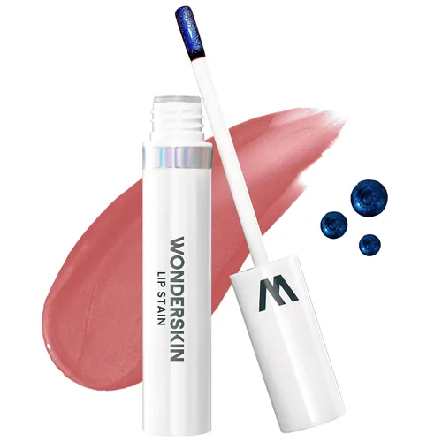 Vista 10 de Wonderskin Wonder Blading Mancha de Labios Todo el Día Mascarilla Despegable y Kit Revelador - Tinte de Labios Nude Duradero e Impermeable, Kit