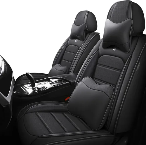 Vista 18 de Fundas de asiento delantero de automóvil para Mazda CX-5 2000-2024, 2 asientos, cojín protector de cuero de ajuste personalizado, fundas interiores