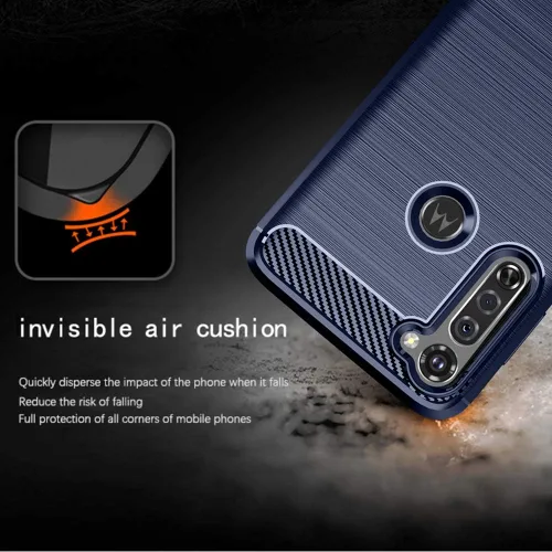 Vista 5 de Asuwish Funda compatible con Moto G8 2020 y protector de pantalla de vidrio templado, accesorios de celda, fundas protectoras de silicona suave