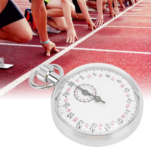 Vista 4 de 5pcs mecánico de acero inoxidable cronómetro portátil gran pantalla para los árbitros de la aptitud de los deportes