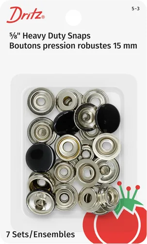 Vista 4 de Dritz 5-38 broches de presión resistentes, latón antiguo, tamaño 24 (5/8 pulgadas), 7