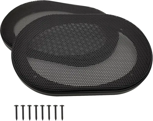 Vista 10 de Cubiertas para parrilla de altavoz de 3 pulgadas, protector de subwoofer para altavoz de automóvil, marco de plástico ABS con malla metálica