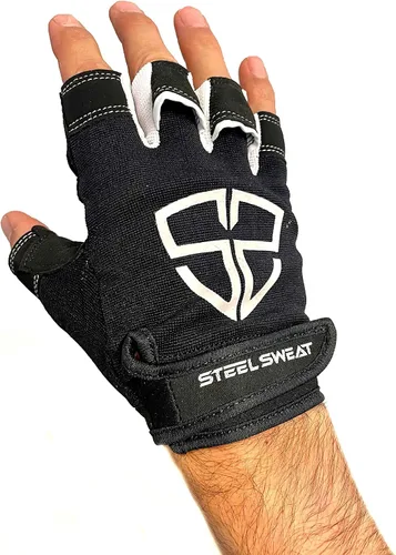 Steel Sweat RUE PRO - Guantes de entrenamiento, ideales para gimnasio, levantamiento de pesas, fitness, entrenamiento y crossfit, hechos para