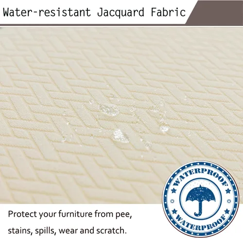 Vista 4 de Fundas para silla de bar de jacquard con respaldo, funda extraíble y lavable para silla de comedor giratoria corta, silla de comedor, silla de bar