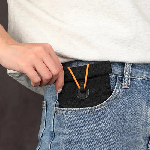 Vista 2 de awakentti Bolsa de blindaje de señal antilocalización para teléfono celular, bolsa de llave de bloqueo de señal, protección antirrobo para Negro