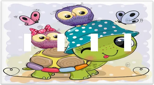 Vista 78 de Baby Turtle - Cubierta decorativa de pared para interruptor de luz de palanca de 1 banda, lindas tortugas subacuáticas, placa frontal eléctrica
