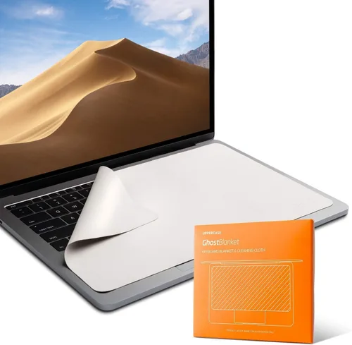 UPPERCASE GhostManta Protección con huella de teclado y pantalla, forro de microfibra y paño de limpieza de 15" Compatible con MacBook Pro 16"