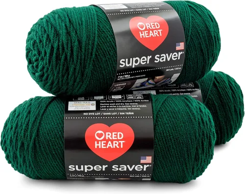 Vista 27 de RED HEART Paquete de 3 hilos Super Saver, ARAN paquete de 3