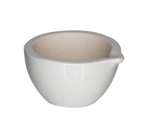 Vista 2 de 4-13022 Mortero y mortero de porcelana, 3.150 in de profundidad x 2.0 fl oz