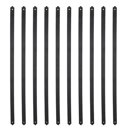 Vista 22 de Myard - Balaustres de hierro de alta resistencia de 32-1/4 pulgadas para muebles de barandilla de cubierta con tornillos para cercado de barandilla