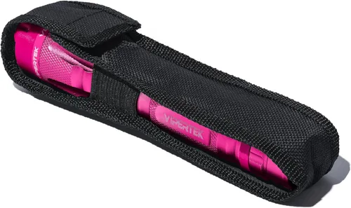 Vista 8 de VIPERTEK VTS-T03 Linterna táctica recargable de aluminio, con LED, color rosa serie 980,000,000 pistola paralizante