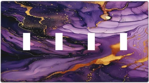 Vista 33 de Cubierta decorativa para interruptor, placa de interruptor de luz de 2 bandas, 1 placa de interruptor de luz dúplex de palanca, placas de pared GFCI