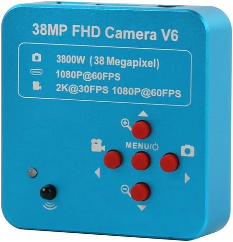 Vista 2 de Microscope Accessories Kit 40X 100X 160X 640X Monocular Biological Microscopio Microscope Slides (Color : 48MP 2K HDMI USB)