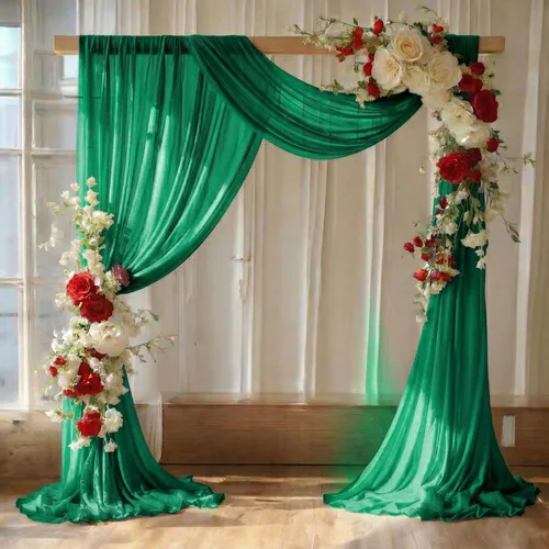 Vista 16 de MDS - Paquete de 1 panel (30 pulgadas de ancho x 40 pies de largo) para arco de boda, cortina de gasa transparente para boda, ceremonia, recepción