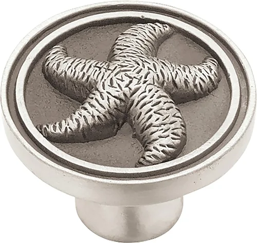 Franklin Brass Seaside Cottage (paquete de 5) pomos de gabinete | Asas de peltre satinado cepillado para cajones de muebles de tocador, cocina,