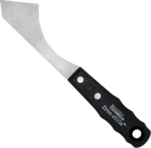 Vista 31 de Liquitex Cuchillo de pintura pequeño profesional Freestyle, n.º 1, plata/negro